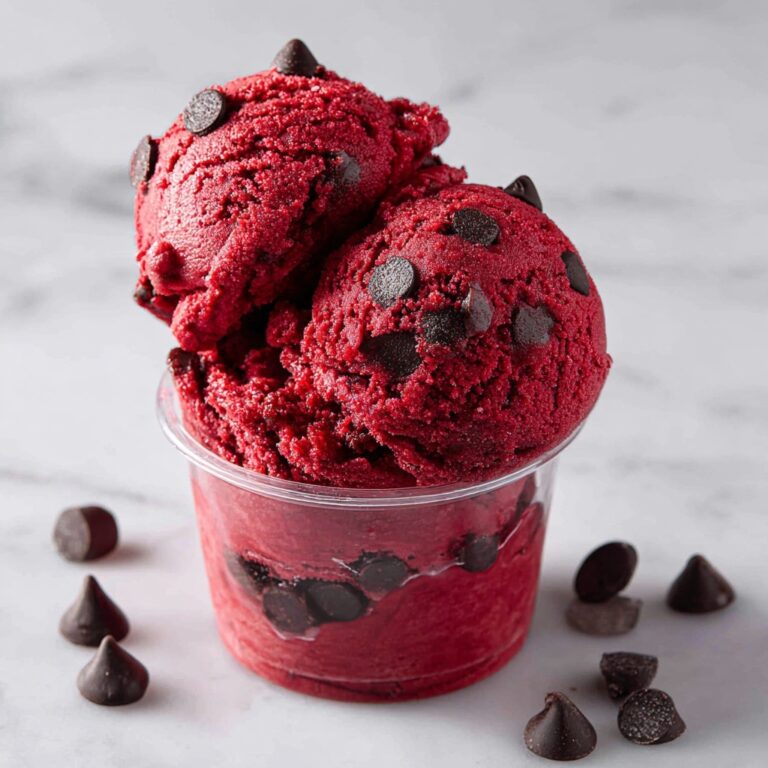 Irresistible Edible Red Velvet Cookie Dough You Can Enjoy Safely Recipe
