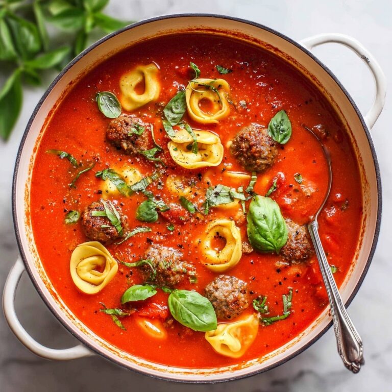 Hearty Meatball Tortellini Soup Recipe