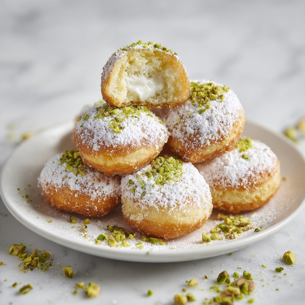 Decadent Ricotta Pistachio Honey Bites Recipe - Recipe Image
