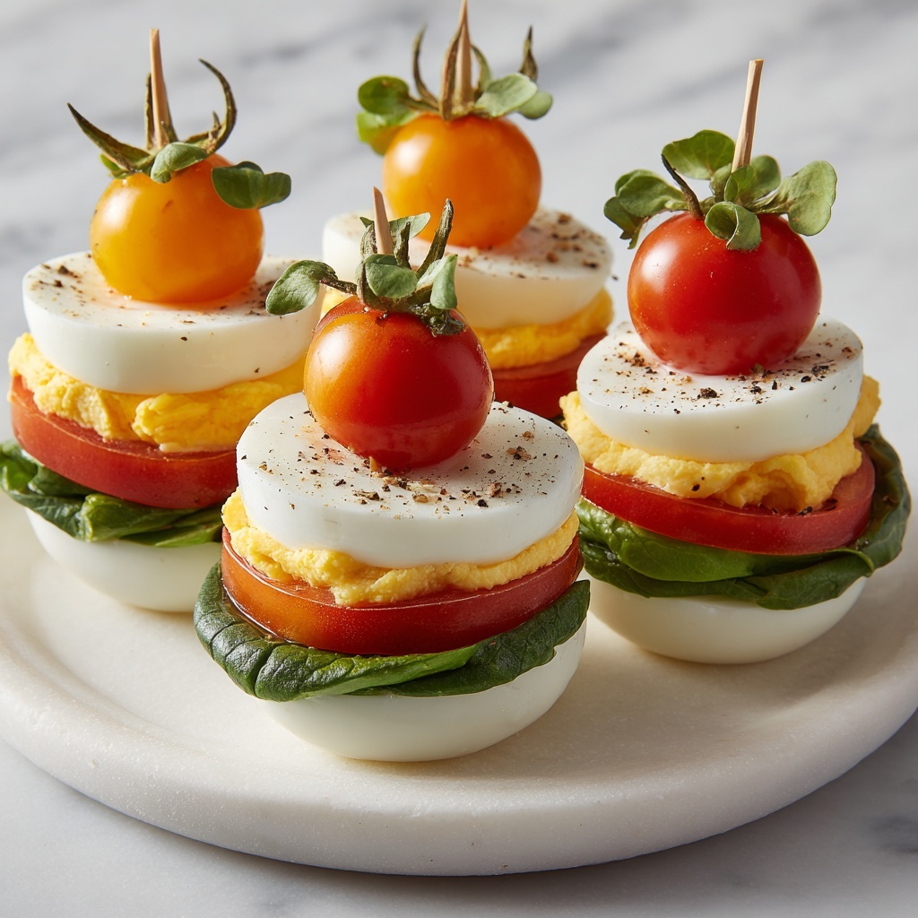 Devilled BLT Egg Sliders: A Savory Twist You'll Love Recipe - Recipe Image