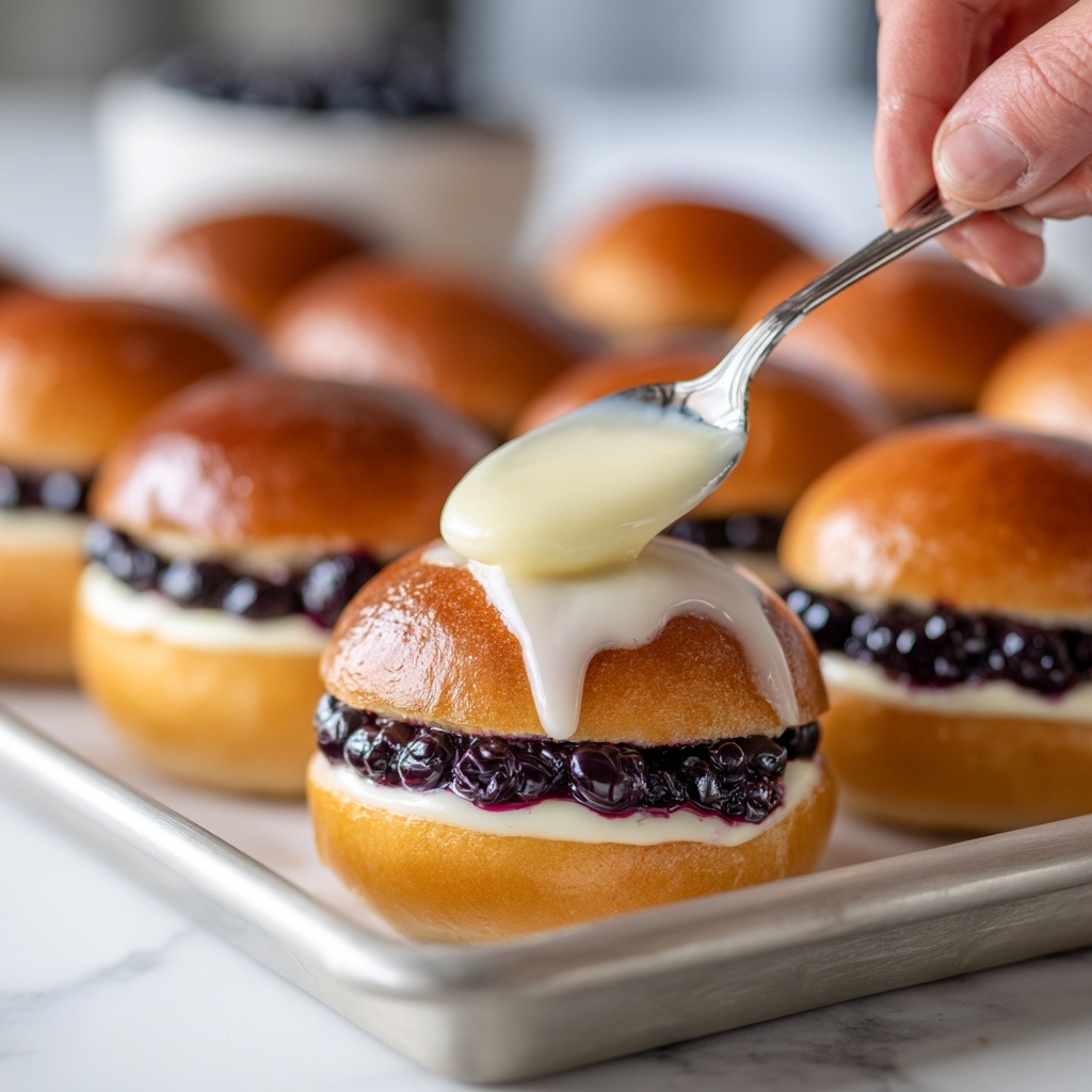 Blueberry Sourdough Sweet Rolls Recipe - Recipe Image