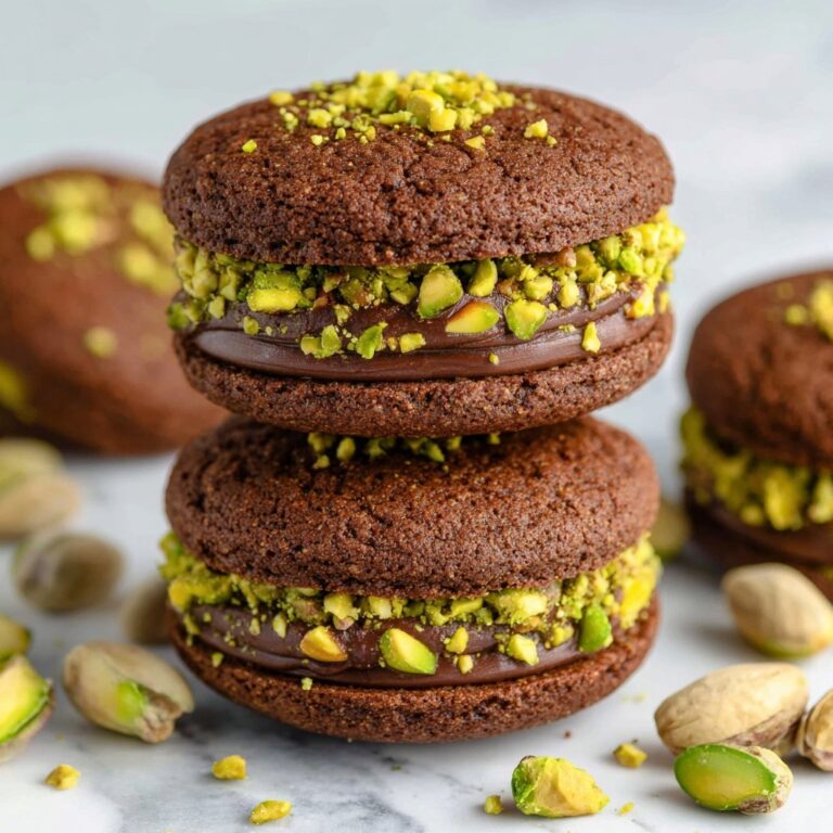 Decadent Chocolate-Pistachio Sandwich Cookies Recipe