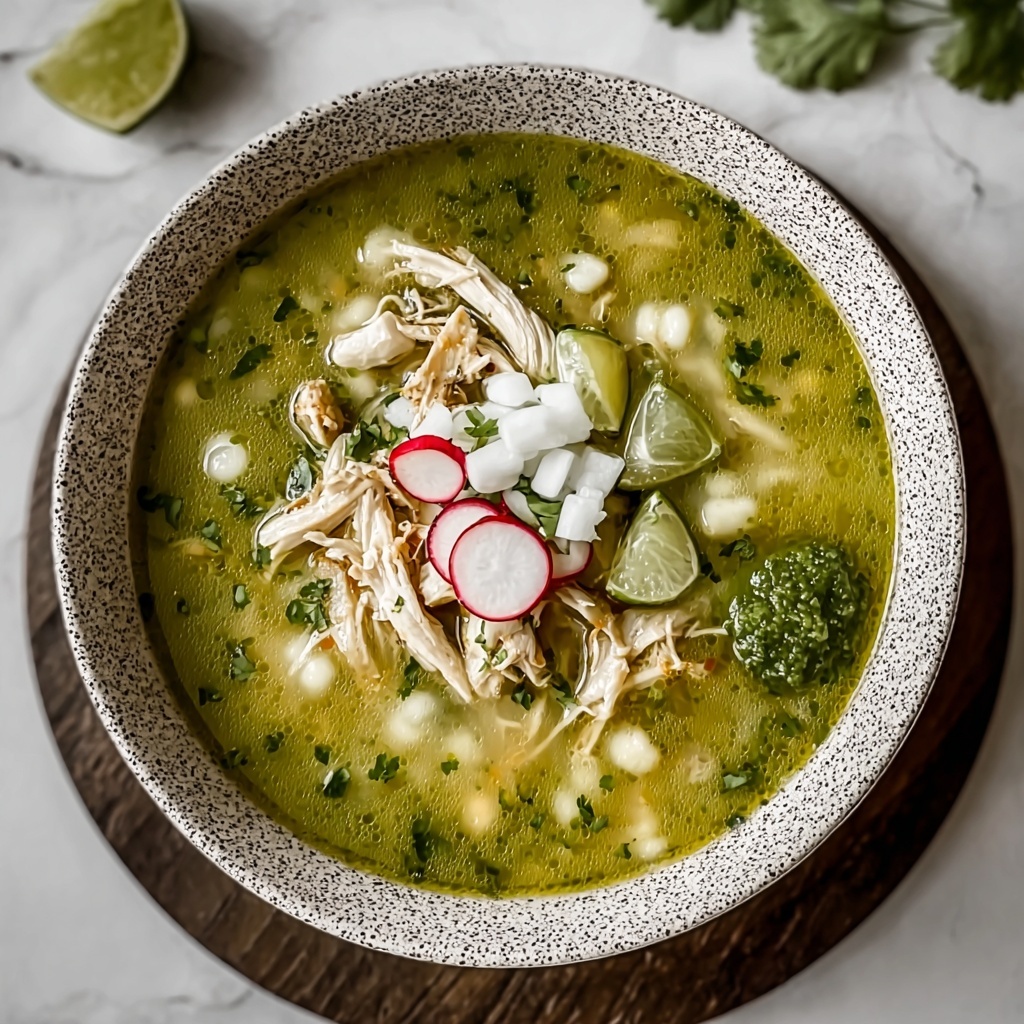 Delicious Chicken Pozole Verde: A Comforting Mexican Classic Recipe - Recipe Image
