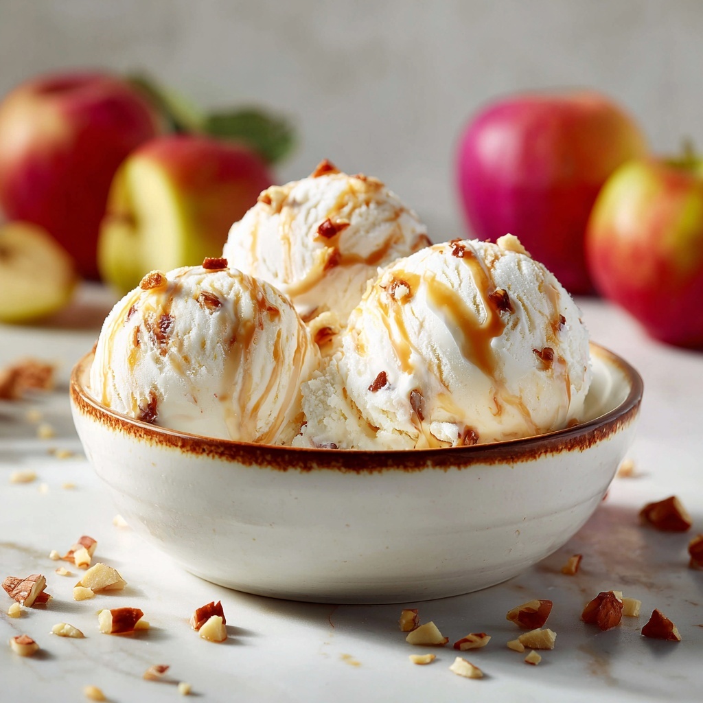 Creamy Homemade Apple Pie Ice Cream for Summer Bliss Recipe - Recipe Image