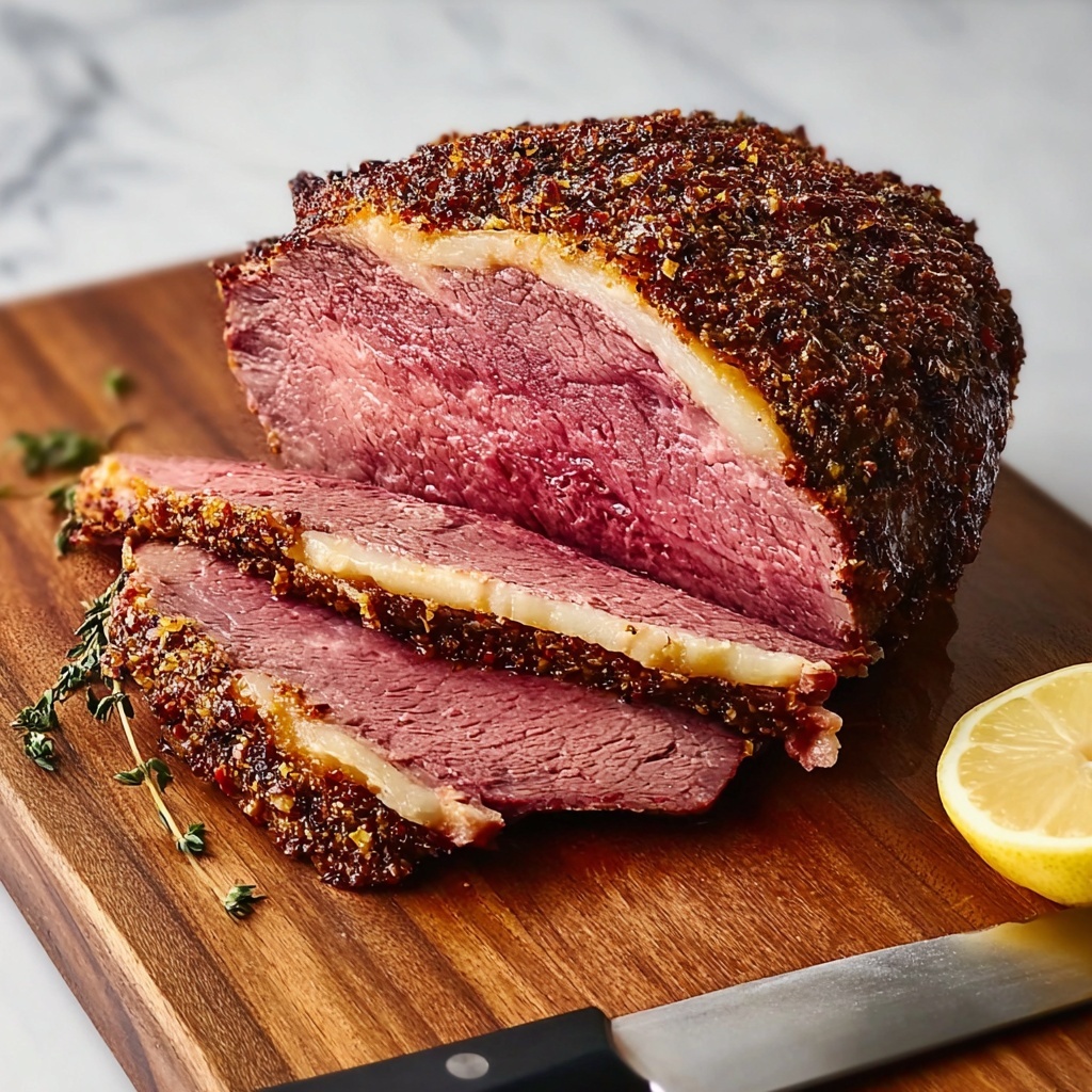 Irresistible Garlic Herb Prime Rib to Impress Your Guests Recipe - Recipe Image