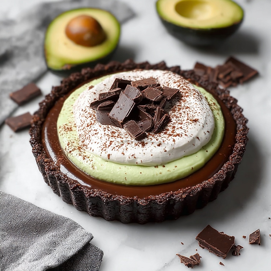 Decadent Chocolate Avocado Pie That’s Guilt-Free Goodness Recipe - Recipe Image