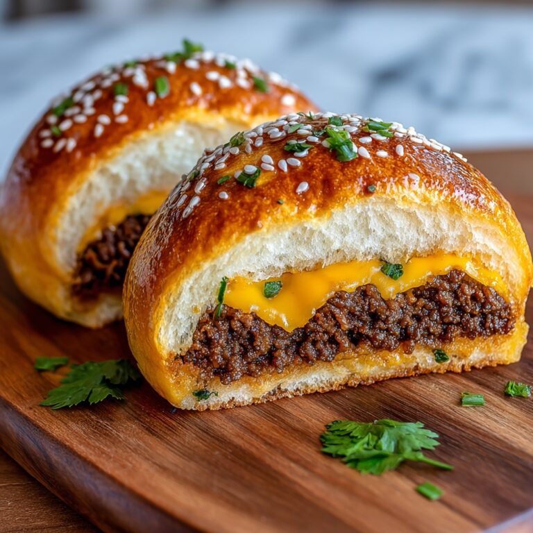 Garlic Butter Beef Cheeseburger Rollups Recipe