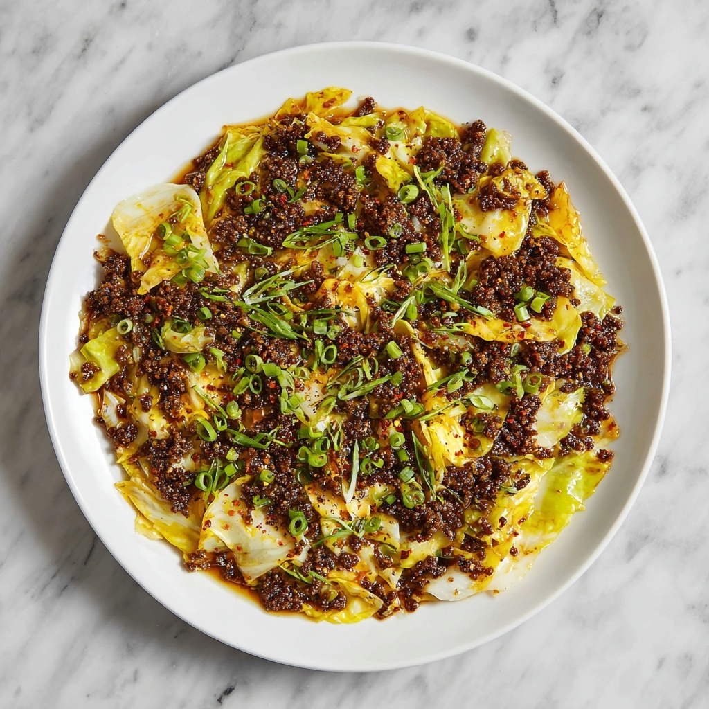 Savory Mongolian Ground Beef and Cabbage in 30 Minutes Recipe - Recipe Image