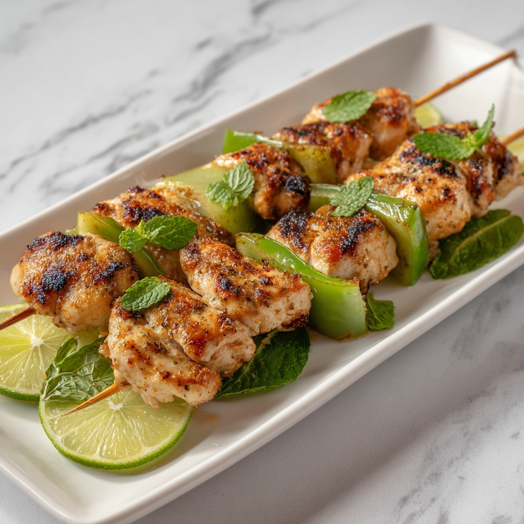 Zesty Key Lime Grilled Chicken Taco Skewers Recipe - Recipe Image