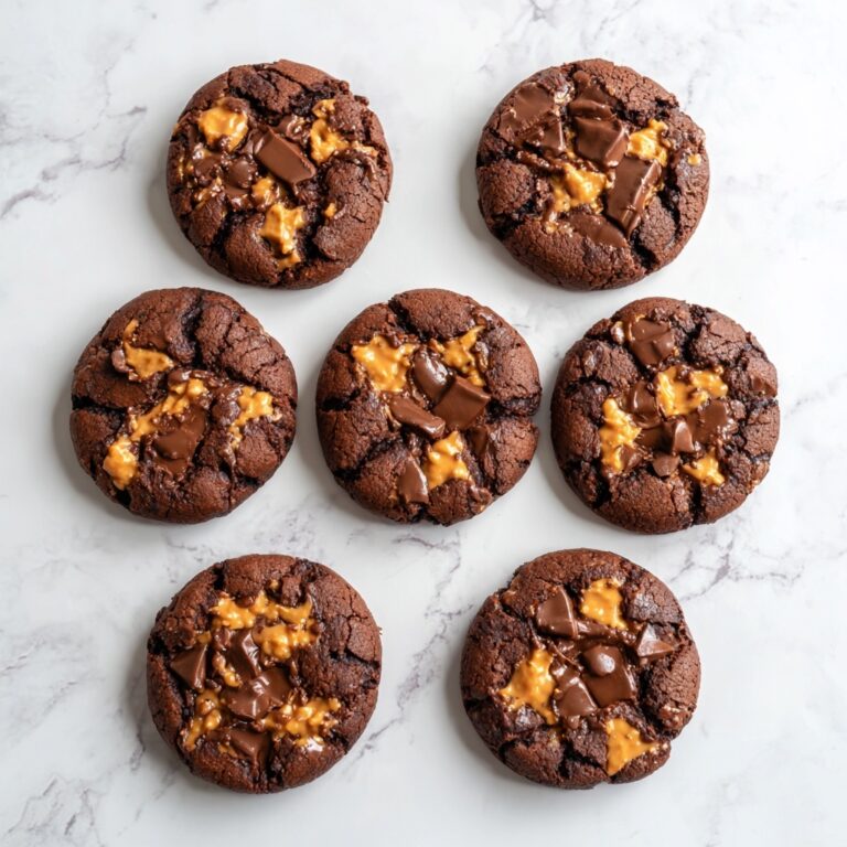 Decadent Triple Chocolate Peanut Butter Cookies Recipe