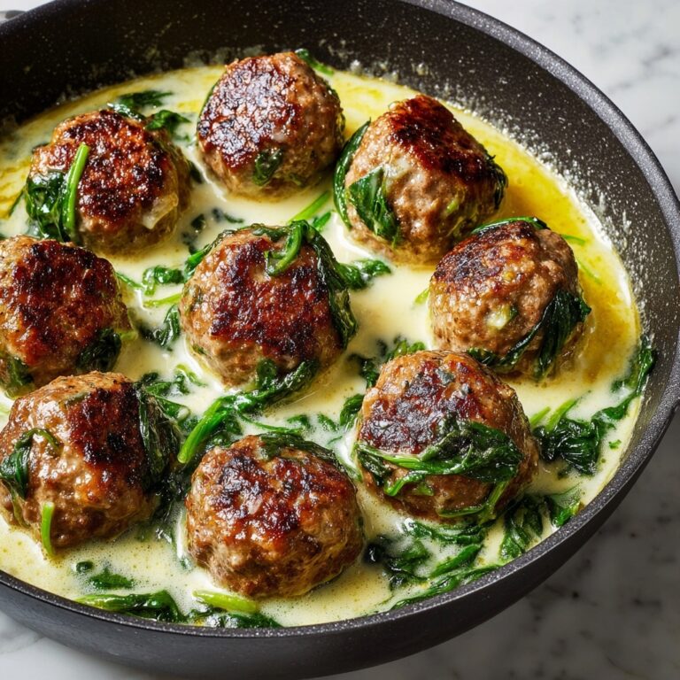 Creamy Spinach Turkey Meatballs for a Healthy Family Feast Recipe
