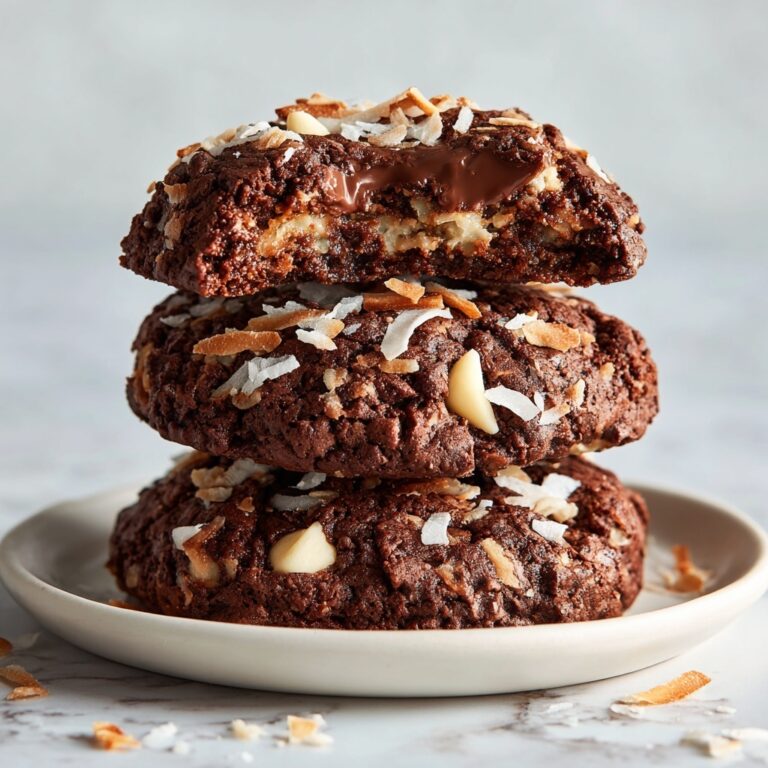 Easy Chocolate Coconut Cookies Recipe