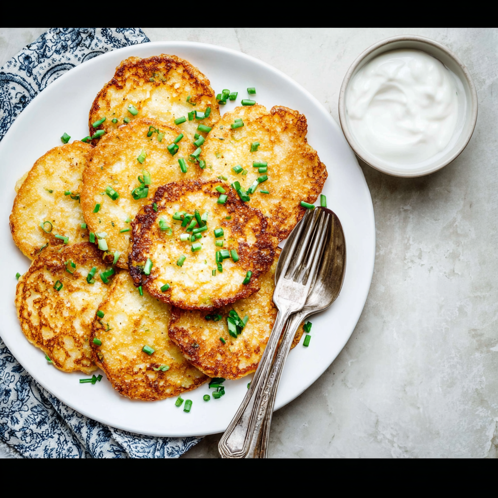 Perkins Potato Pancakes (Copycat Recipe) Recipe - Recipe Image