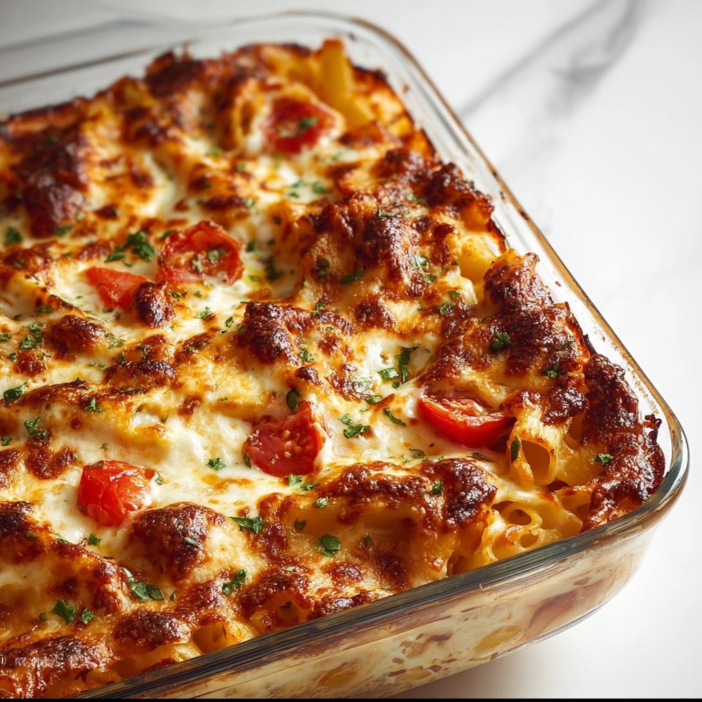 Cheesy Chicken Parmesan Casserole Recipe - Recipe Image