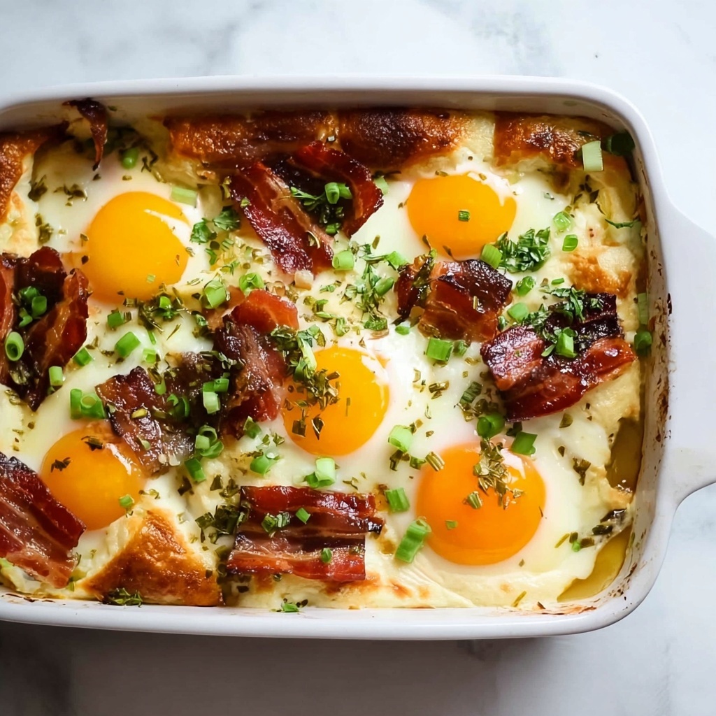 Overnight Eggs Benedict Casserole Recipe - Recipe Image