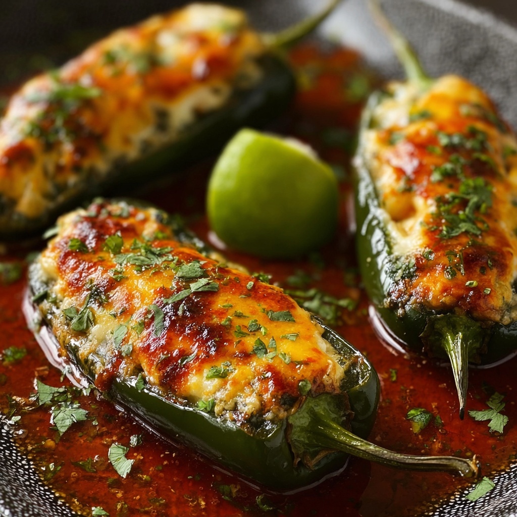Fluffy Crispy Chile Rellenos with Fresh Salsa Roja Recipe - Recipe Image