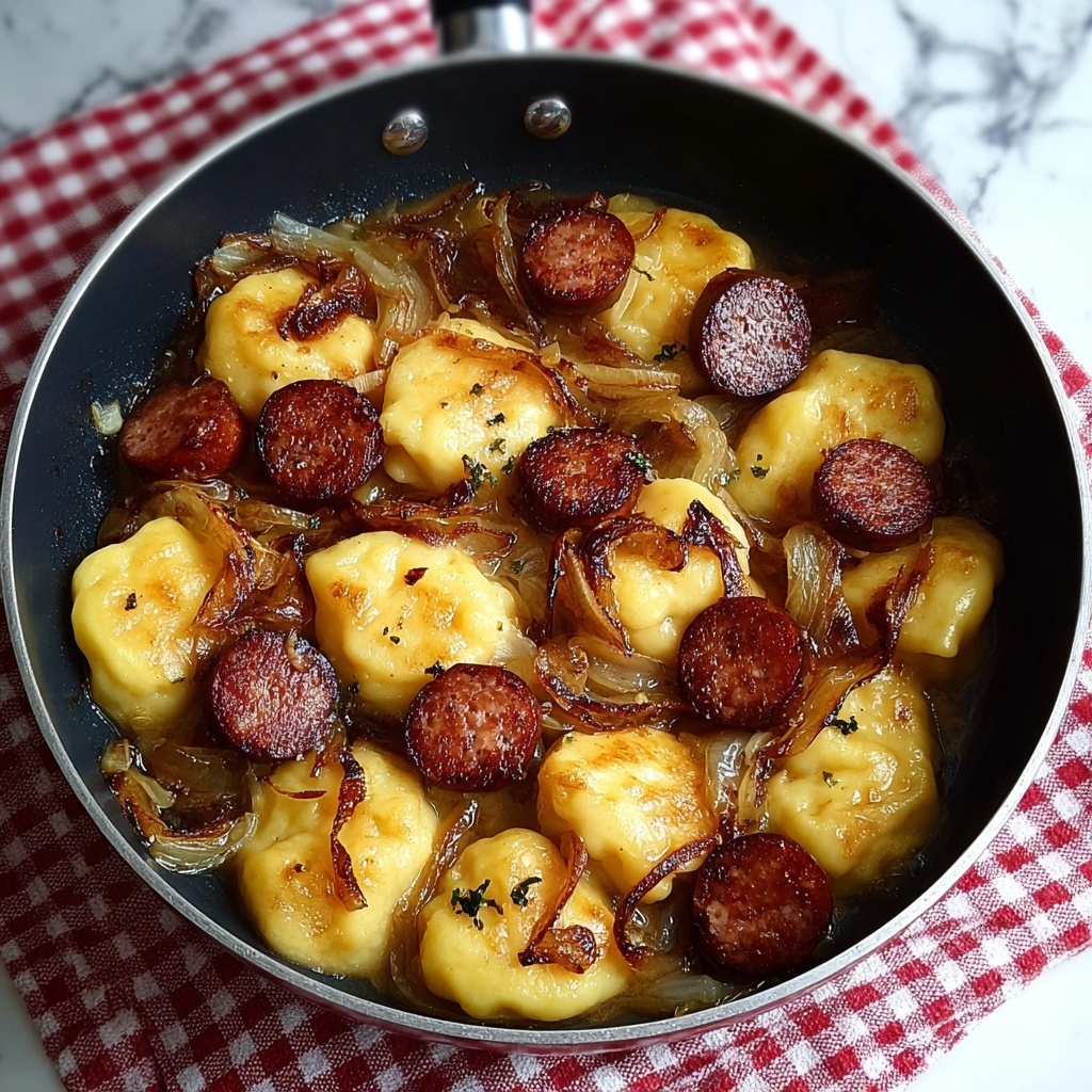 Pierogies and Kielbasa Skillet Dinner Recipe - Recipe Image
