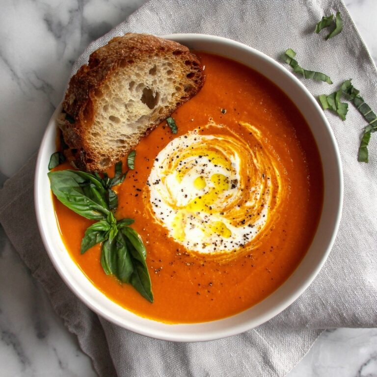 Creamy Tomato Basil Soup Recipe