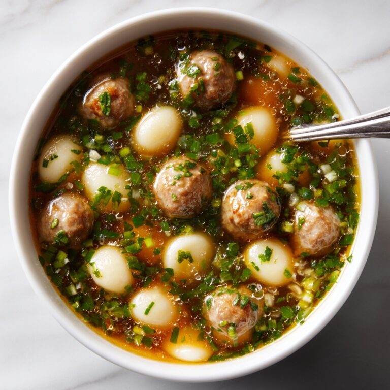 Moroccan Meatball Couscous Soup Recipe