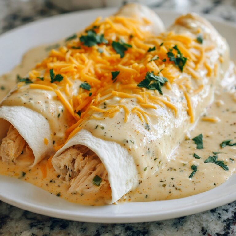 White Chicken Enchiladas: Creamy and Cheesy Baked Delight Recipe