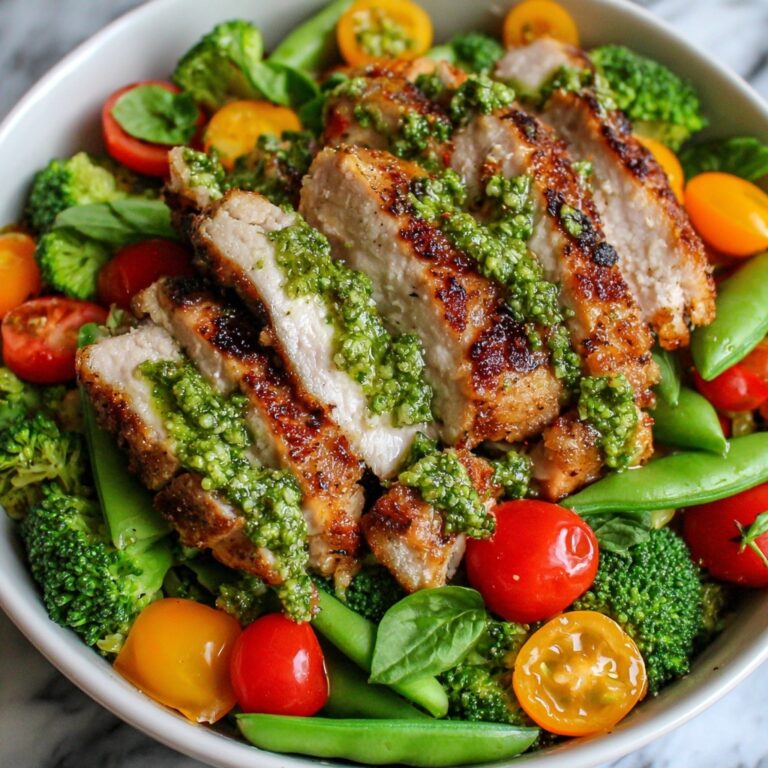 One-Pan Pesto Chicken & Veggies: 7-Minute Magic Dinner Recipe