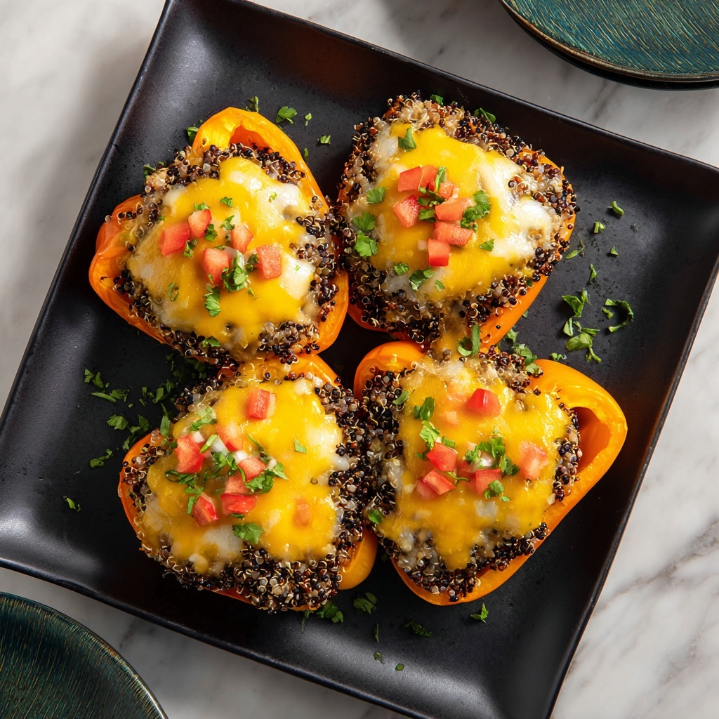 Quinoa and Black Bean Stuffed Peppers Recipe - Recipe Image