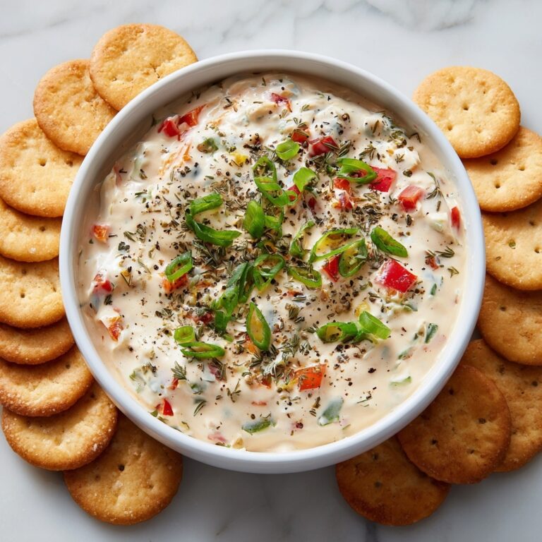 Easiest Party Appetizer: Cream Cheese and Cheddar Dip with Green Onions and Bell Peppers Recipe