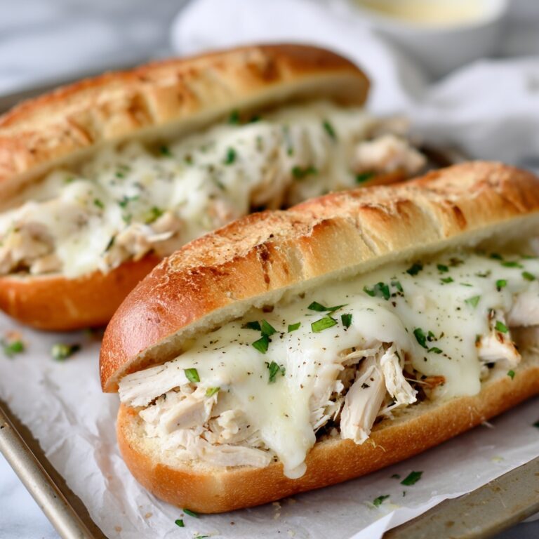 Slow Cooker Parmesan Garlic Chicken Sandwiches Recipe