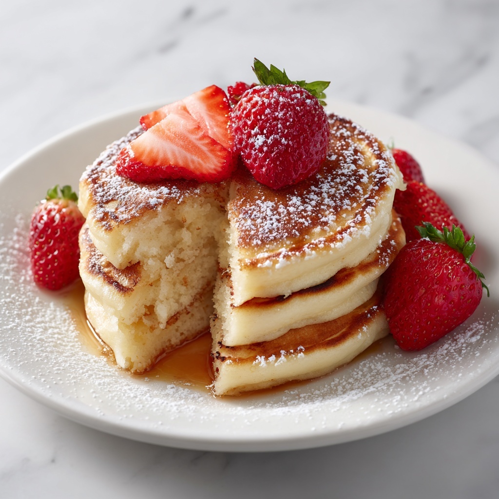 Fluffy Japanese Soufflé Pancakes Recipe - Recipe Image