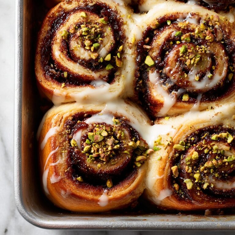 White Chocolate Pistachio Cinnamon Rolls Recipe