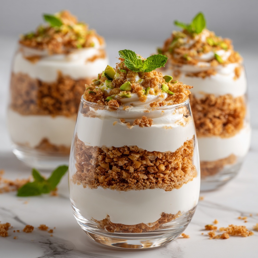 Motichoor Ladoo Cheesecake Shots: Festive Flavors in a Glass Recipe - Recipe Image