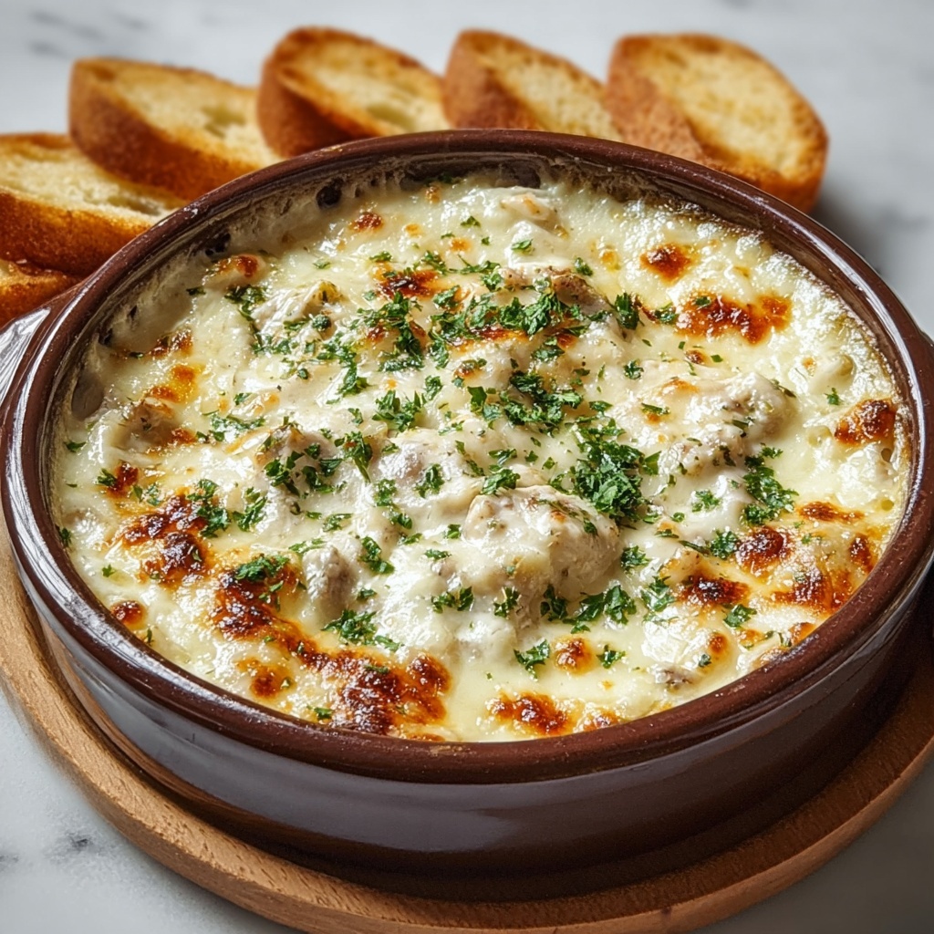 Creamy Chicken Alfredo Dip Recipe - Recipe Image