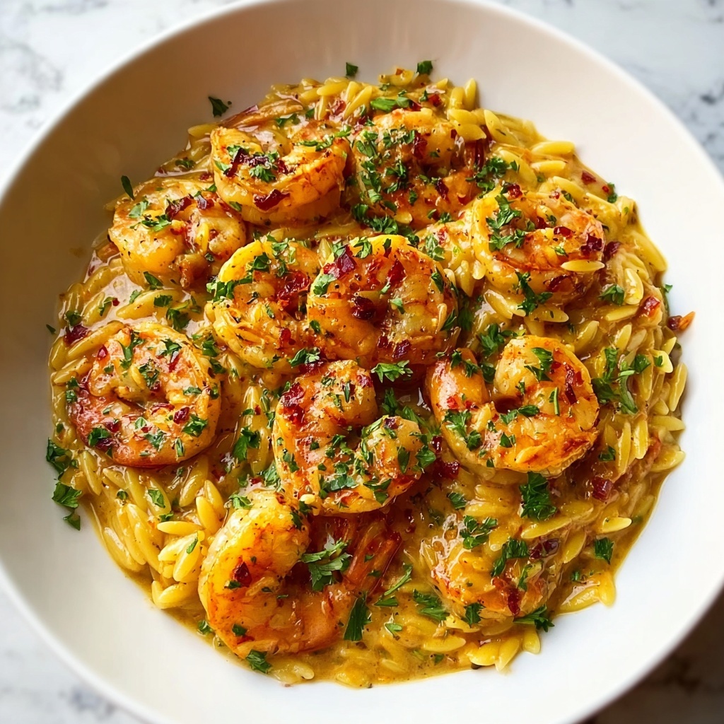 Shrimp Orzo: Creamy Parmesan Delight in 25 Minutes Recipe - Recipe Image