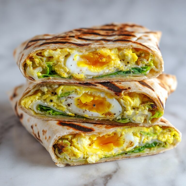 Halloumi Egg Breakfast Wrap Recipe