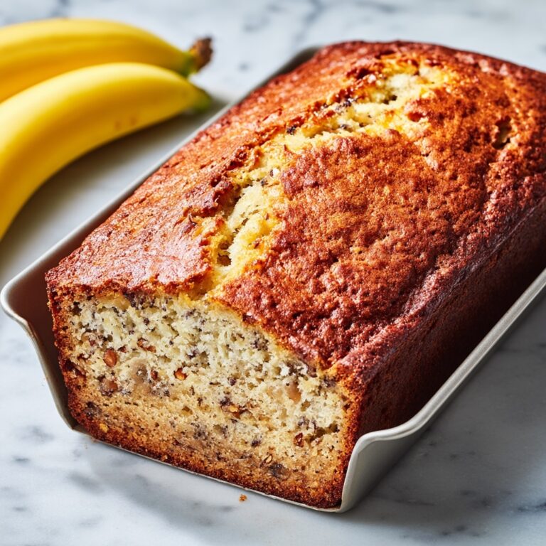 Moist Banana Bread with Walnuts Recipe