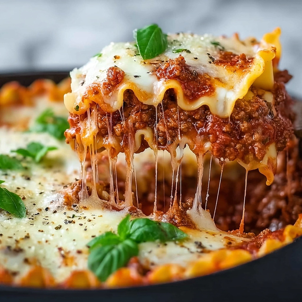 Skillet Lasagna Recipe - Recipe Image