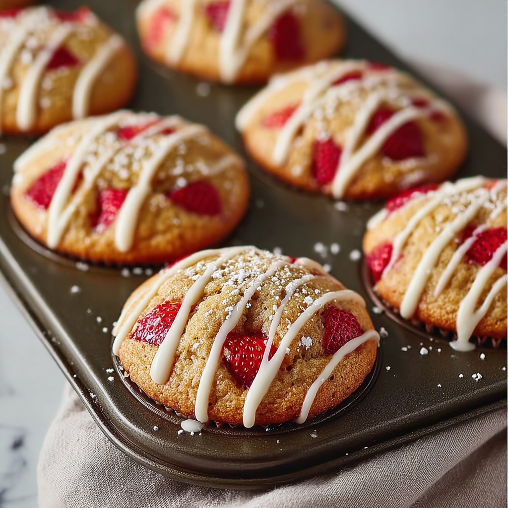 Strawberry Yogurt Muffins Recipe - Recipe Image
