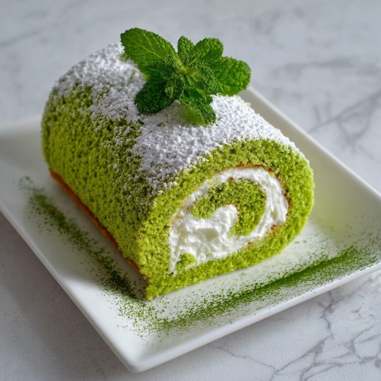 Matcha Swiss Roll Cake Recipe