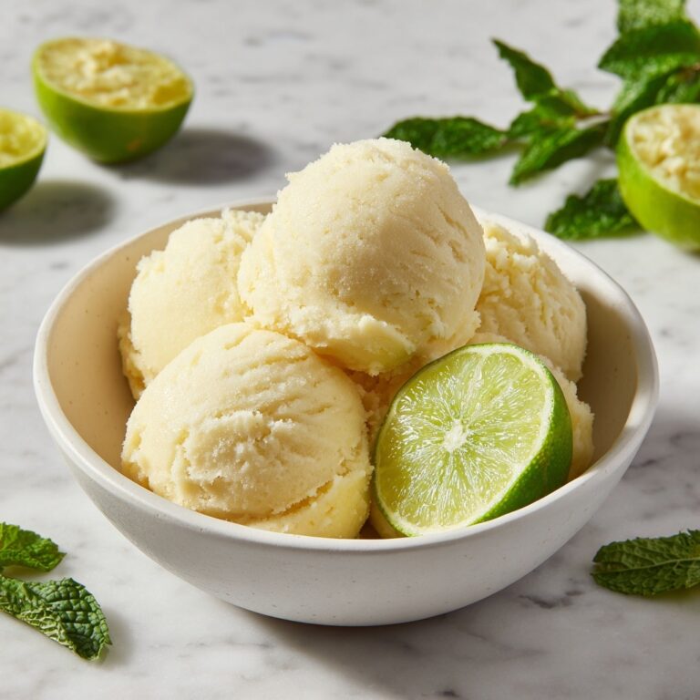 Refreshing Lime Sorbet: A Zesty Homemade Treat to Enjoy Recipe