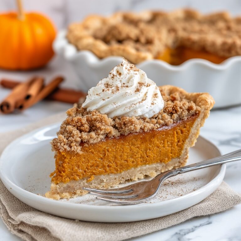 Apple Butter Pumpkin Pie with Streusel Topping Recipe