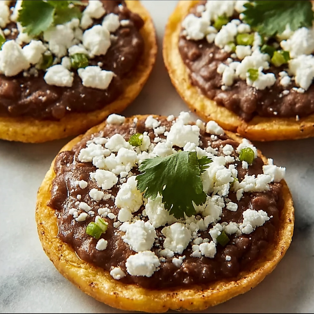 Sopes with Refried Beans and Cheese Recipe - Recipe Image