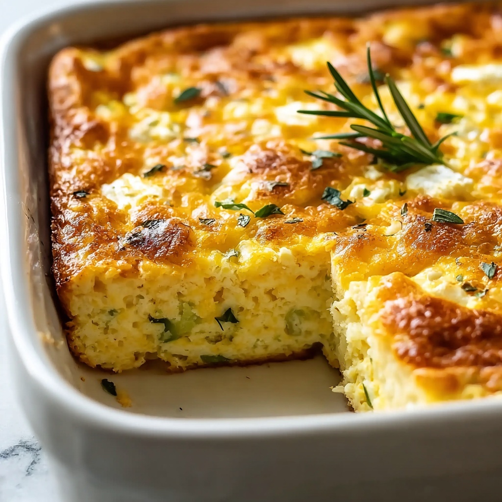 Easy Zucchini Cornbread Casserole Recipe - Recipe Image