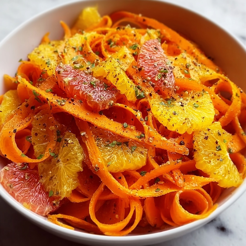 Maple Citrus Carrot Ribbon Salad Recipe - Recipe Image