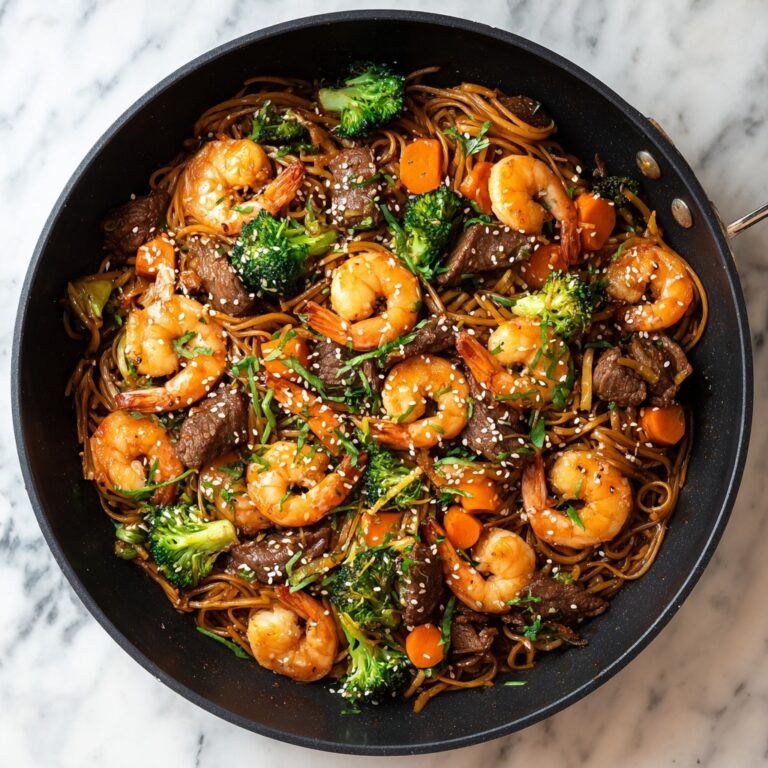 Shrimp Teriyaki Steak Noodles Recipe