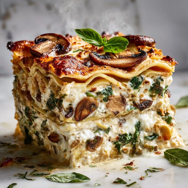 Mushroom and Spinach Lasagna Recipe
