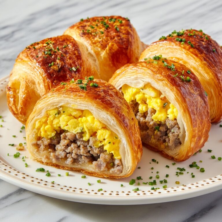 Sausage Egg and Cheese Breakfast Roll-Ups Recipe