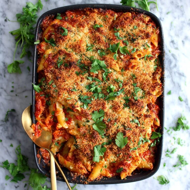 Cheesy Baked Mostaccioli Recipe