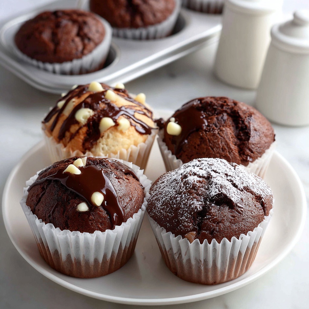Double Chocolate Espresso Muffins Recipe - Recipe Image