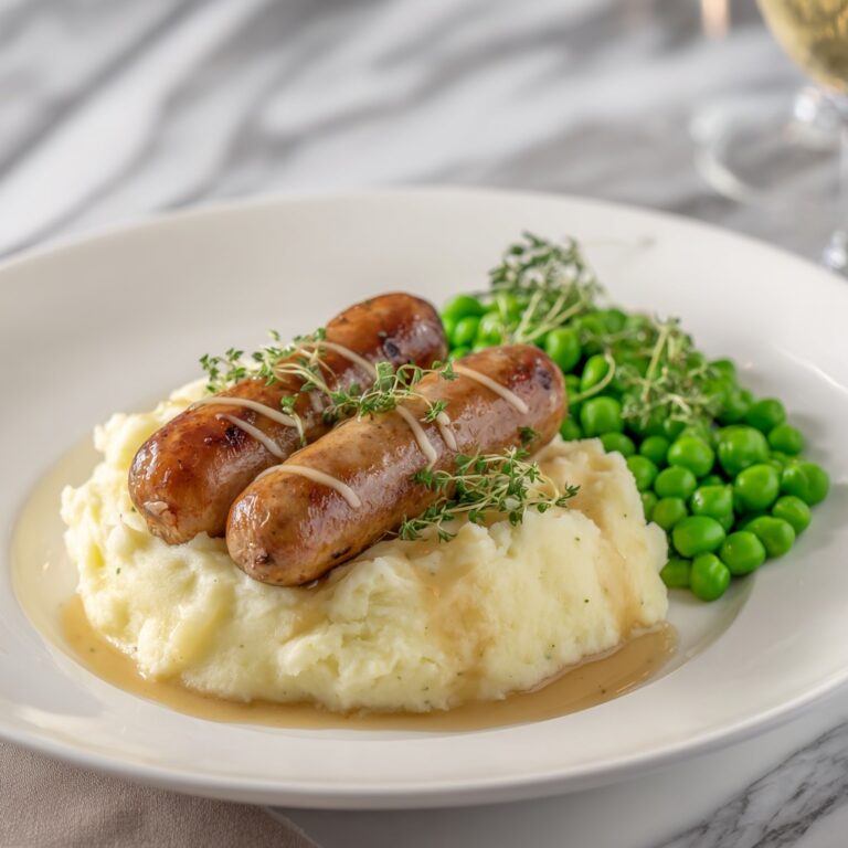 Classic Bangers and Mash with Onion Gravy Recipe