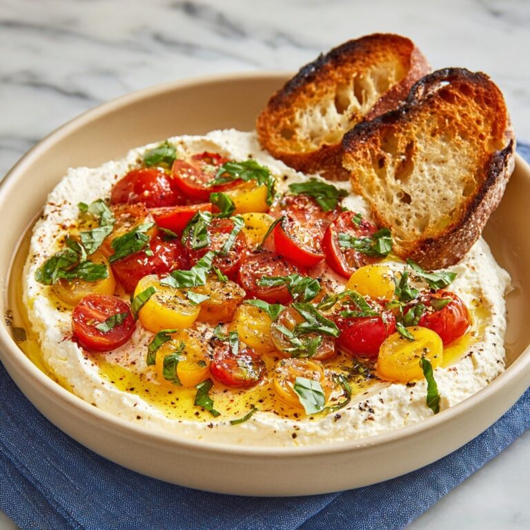 Whipped Feta Bruschetta Dip Recipe